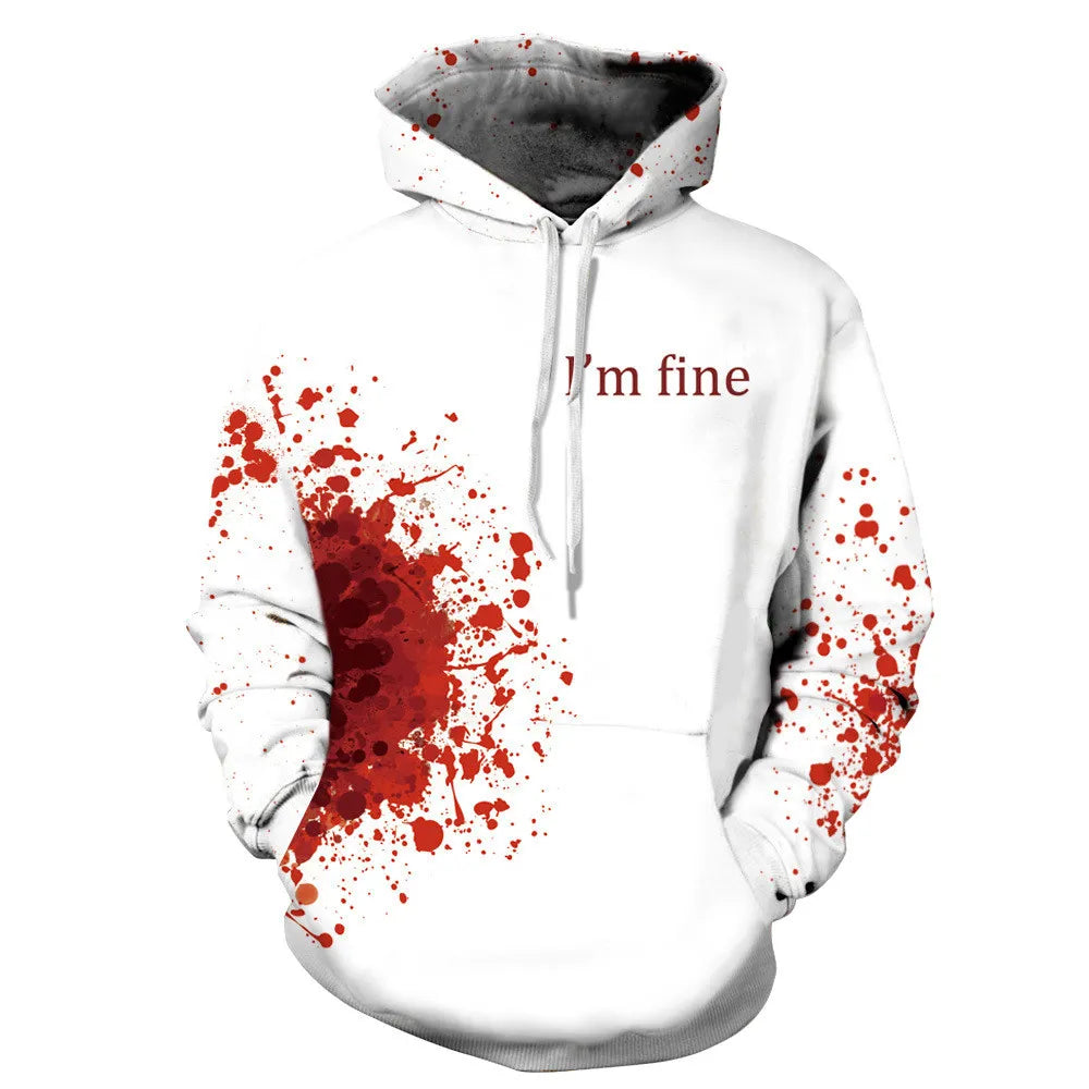 Horror Style Polyester Hoody